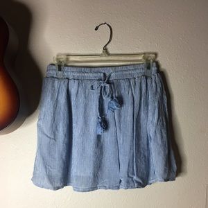 Striped Wet Seal mini skirt